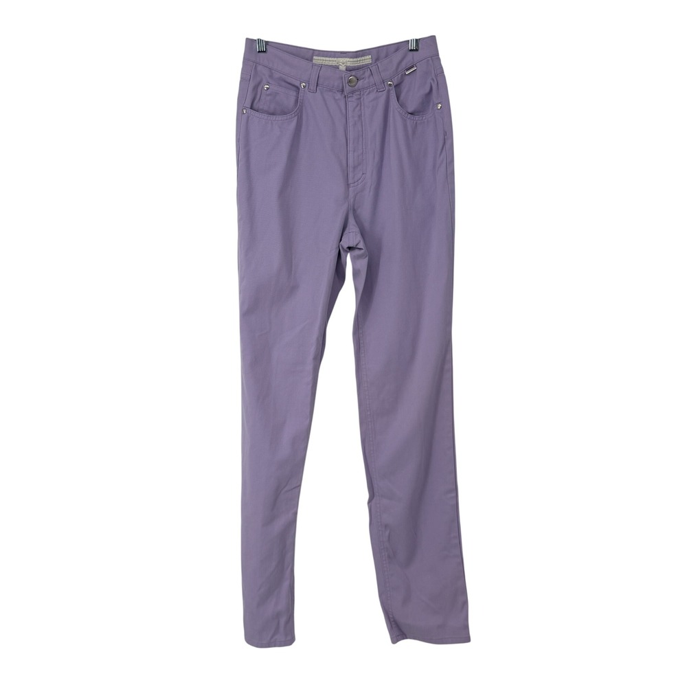 Escada Sport Womens Purple High Rise Straight Leg Pants Made in Italy‎ Size 38